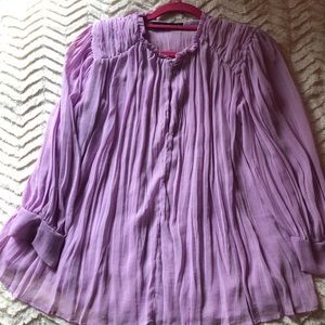 Romantic Orchid Purple Blouse